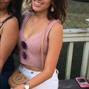 Pink Crop Top